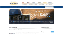 Desktop Screenshot of mbschoolboards.ca